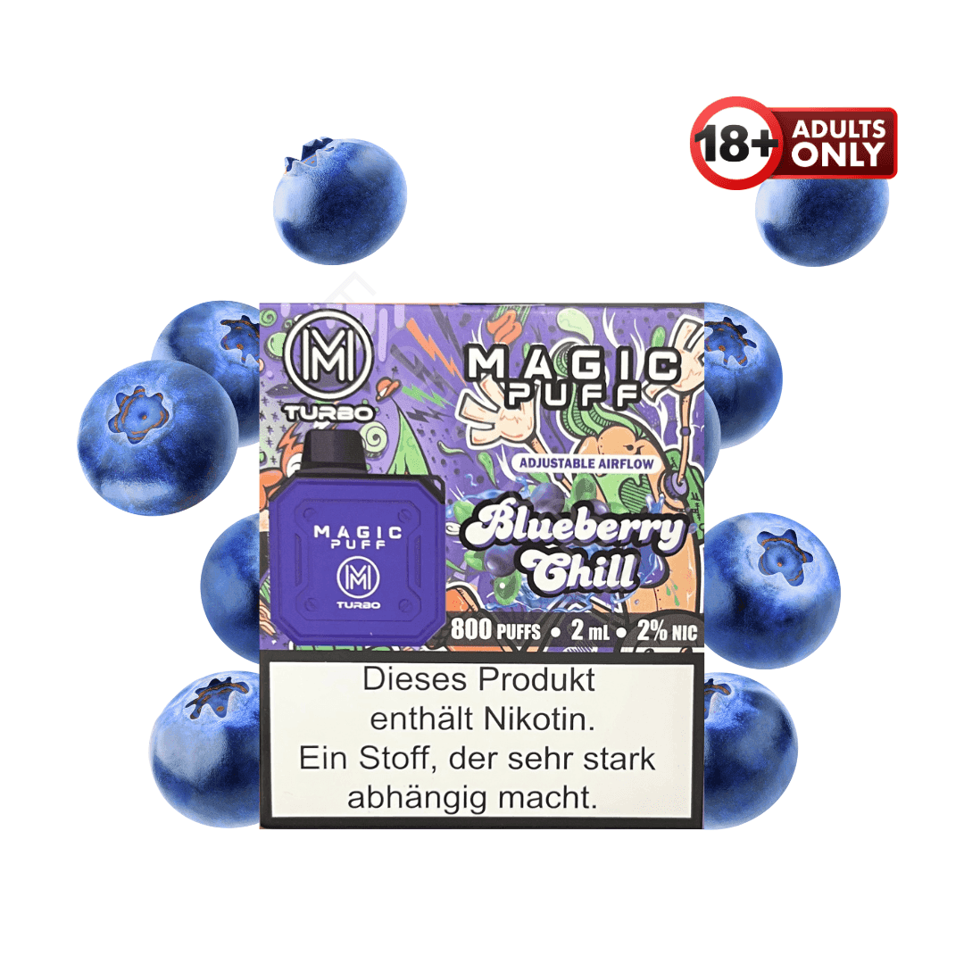 Magic Puff Turbo 800 Blueberry Chill - EdenVape24